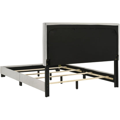  Coaster Furniture Dorian 300852F Fabric Upholstered Full Panel Bed - Cream IMAGE 5