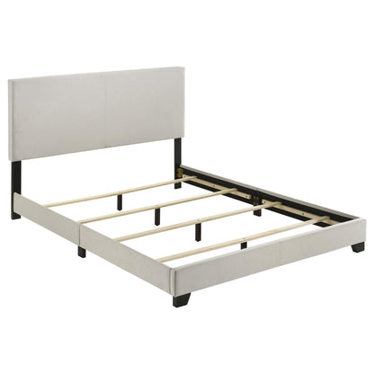  Coaster Furniture Dorian 300852Q Fabric Upholstered Queen Panel Bed - Cream IMAGE 2