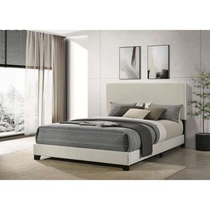  Coaster Furniture Dorian 300852Q Fabric Upholstered Queen Panel Bed - Cream IMAGE 6