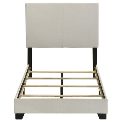  Coaster Furniture Dorian 300852T Fabric Upholstered Twin Panel Bed - Cream IMAGE 5