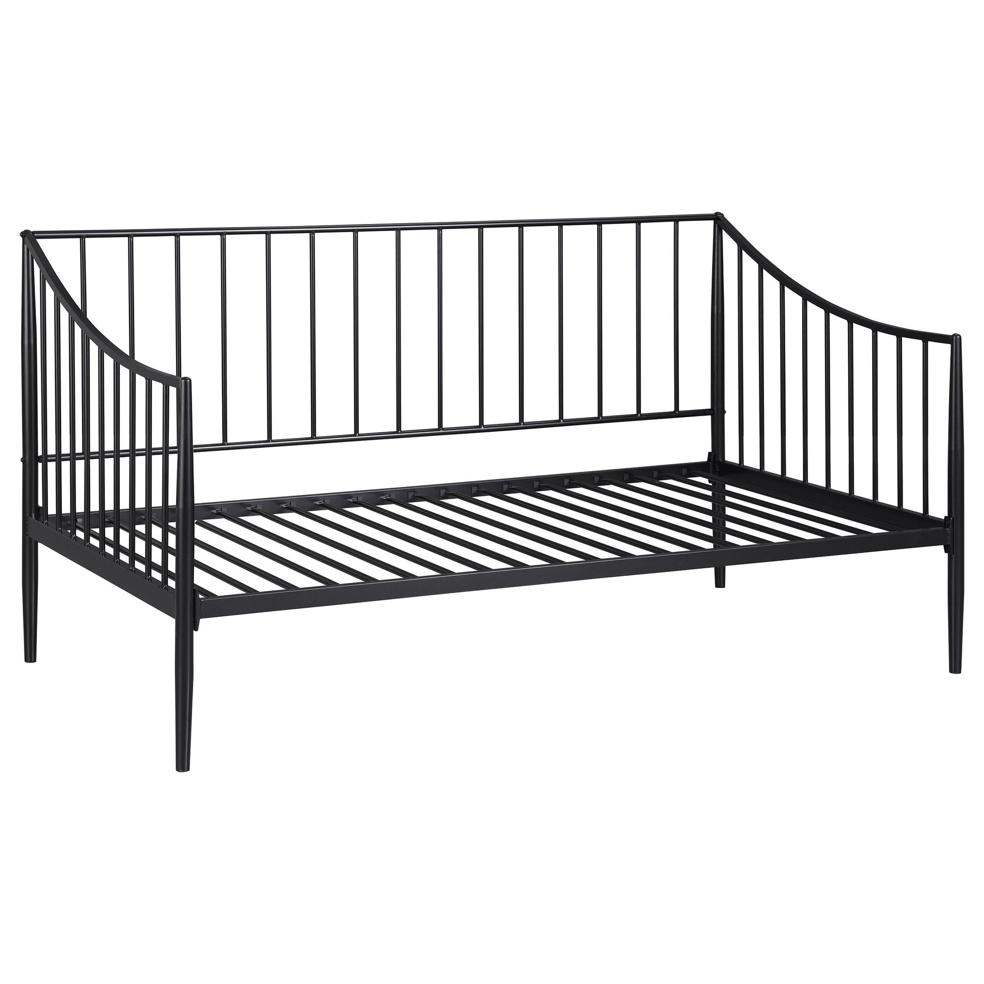  Coaster Furniture Newbury 301056 Metal Twin Daybed Bed Frame - Matte Black IMAGE 1