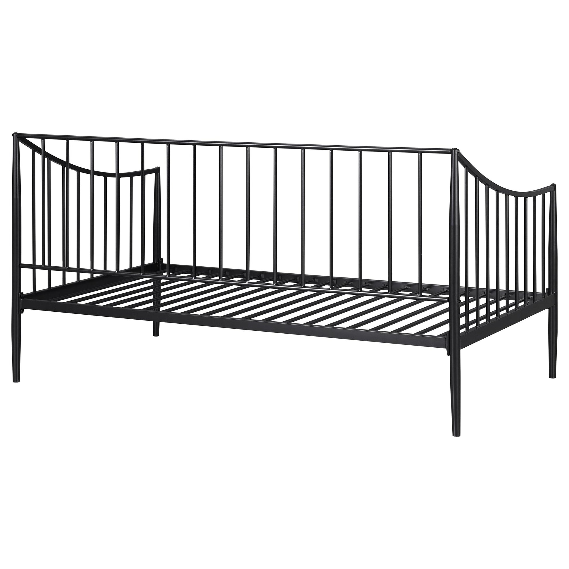  Coaster Furniture Newbury 301056 Metal Twin Daybed Bed Frame - Matte Black IMAGE 2
