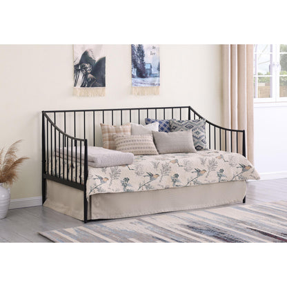  Coaster Furniture Newbury 301056 Metal Twin Daybed Bed Frame - Matte Black IMAGE 4