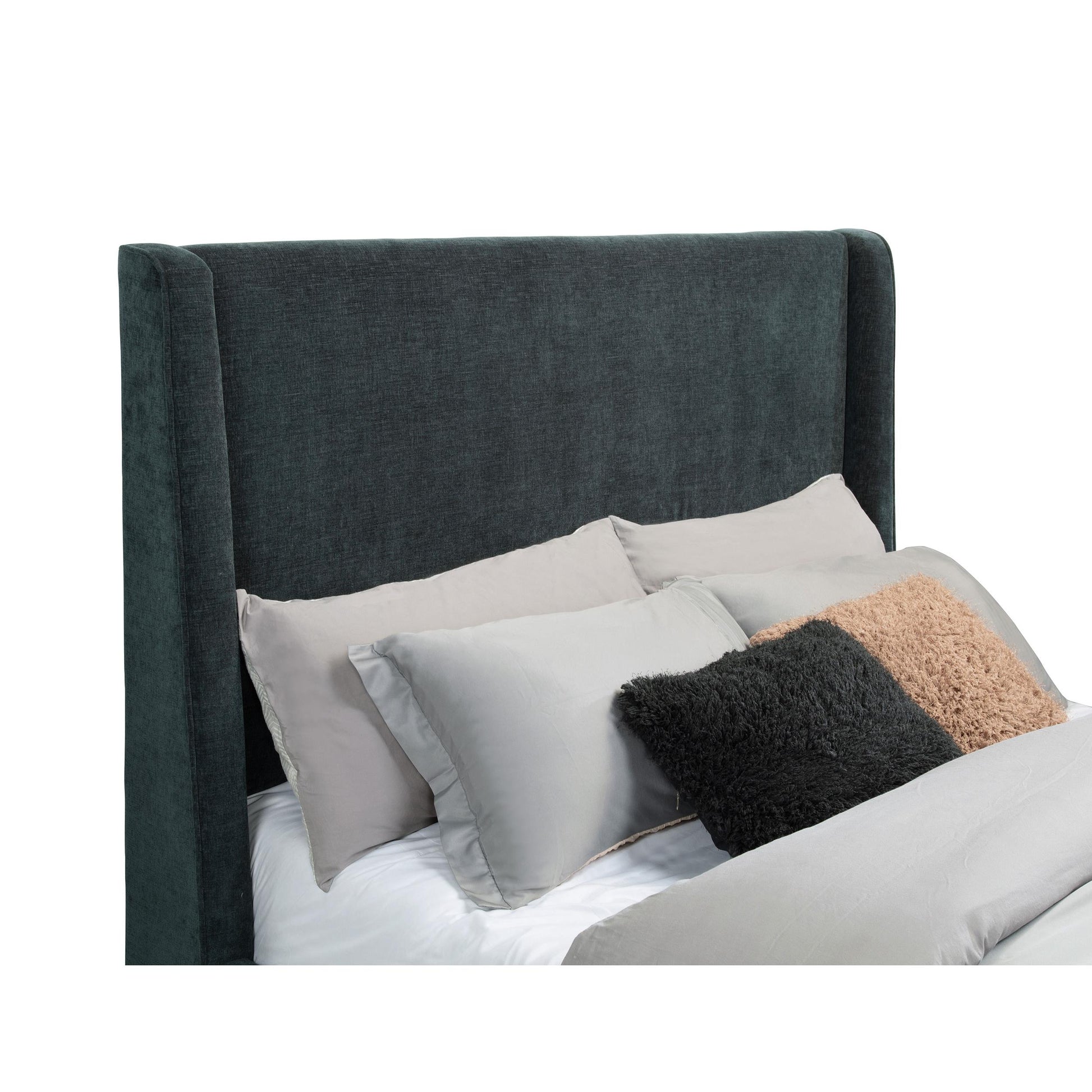  Coaster Furniture Preston 305821Q Upholstered Queen Audio Flame Visualizer Bed - Dark Blue IMAGE 5