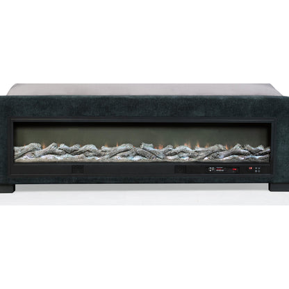  Coaster Furniture Preston 305821Q Upholstered Queen Audio Flame Visualizer Bed - Dark Blue IMAGE 8