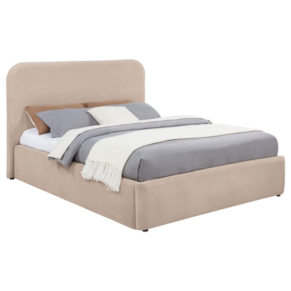  Coaster Furniture Anders 306037BEIF Upholstered Full Storage Lift Platform Bed - Beige IMAGE 5