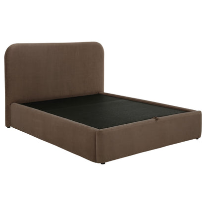  Coaster Furniture Anders 306037CHF Upholstered Full Storage Lift Platform Bed - Chocolate IMAGE 5
