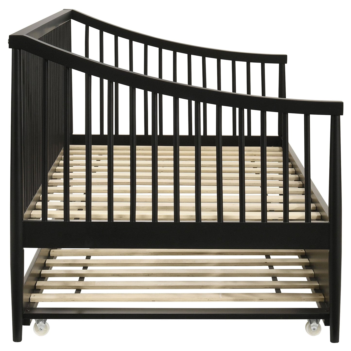  Coaster Furniture Delgado 310027 Windsor Twin Wood Daybed with Trundle - Black IMAGE 7