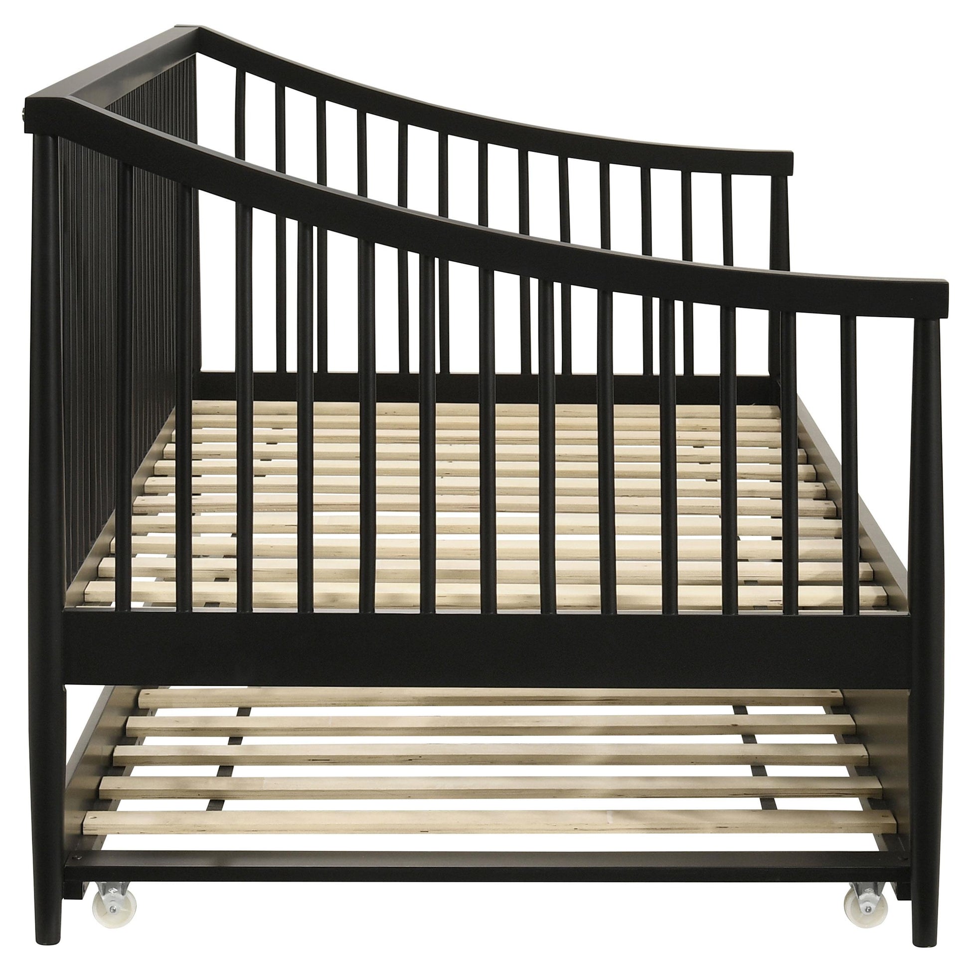  Coaster Furniture Delgado 310027 Windsor Twin Wood Daybed with Trundle - Black IMAGE 7