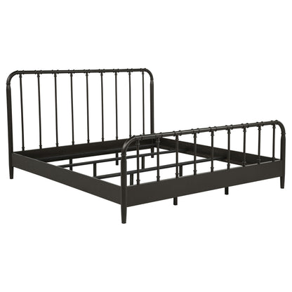  Coaster Furniture Rocco 310035KE All Wood Water Pipe Open Frame Eastern King Bed - Dark Bronze IMAGE 4