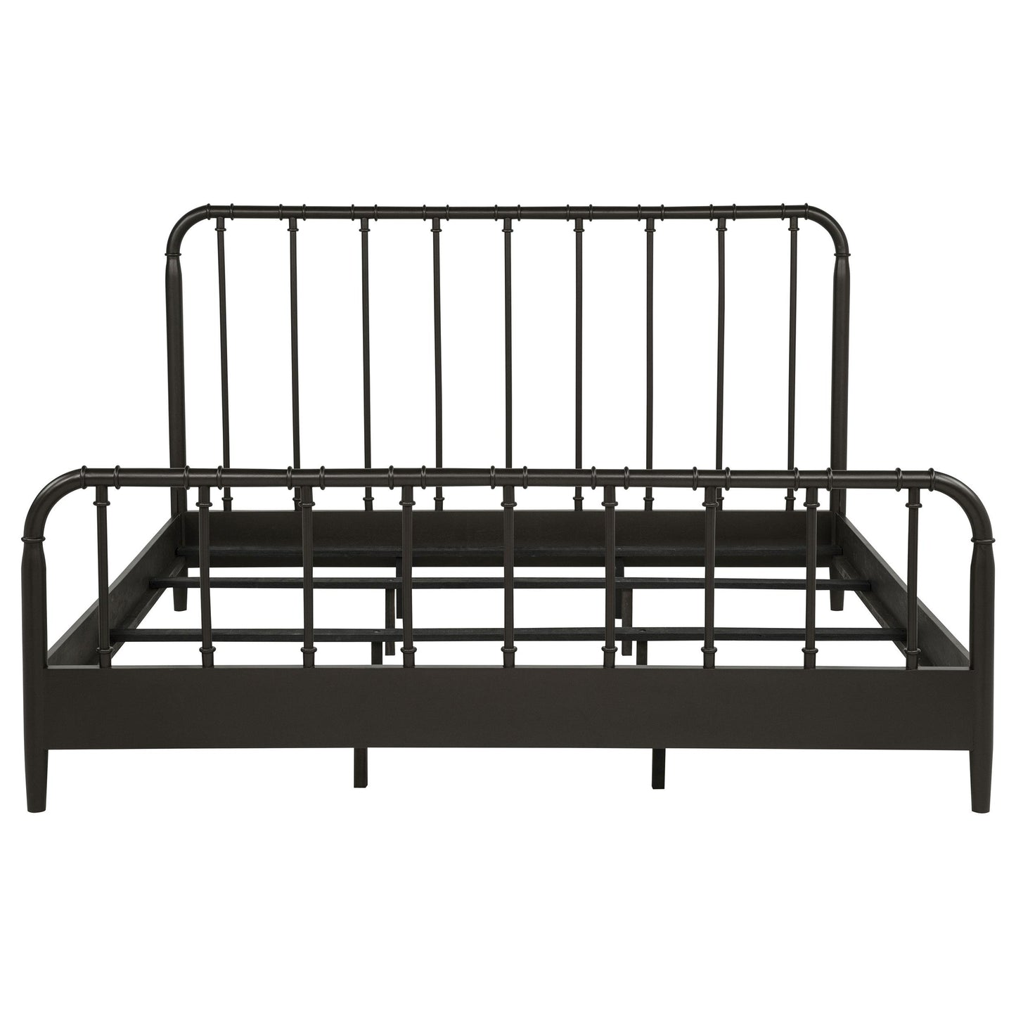  Coaster Furniture Rocco 310035KE All Wood Water Pipe Open Frame Eastern King Bed - Dark Bronze IMAGE 5