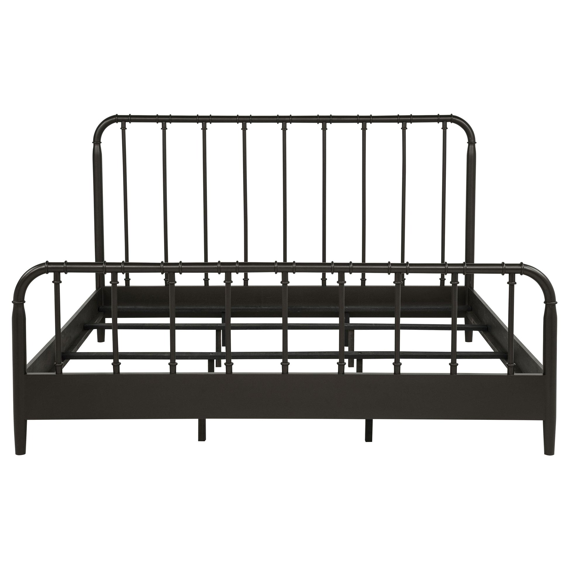 Coaster Furniture Rocco 310035KE All Wood Water Pipe Open Frame Eastern King Bed - Dark Bronze IMAGE 5