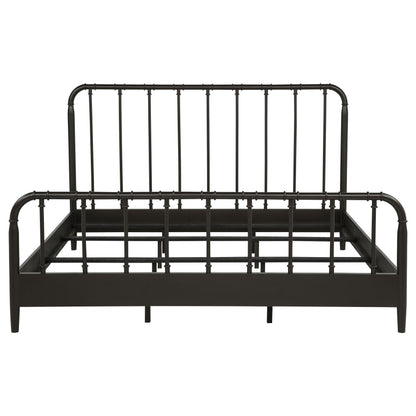  Coaster Furniture Rocco 310035KE All Wood Water Pipe Open Frame Eastern King Bed - Dark Bronze IMAGE 5
