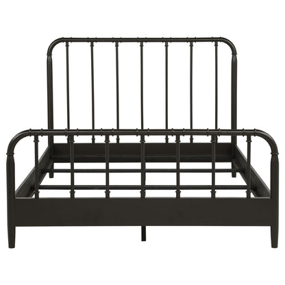  Coaster Furniture Rocco 310035Q All Wood Water Pipe Open Frame Queen Bed - Dark Bronze IMAGE 4