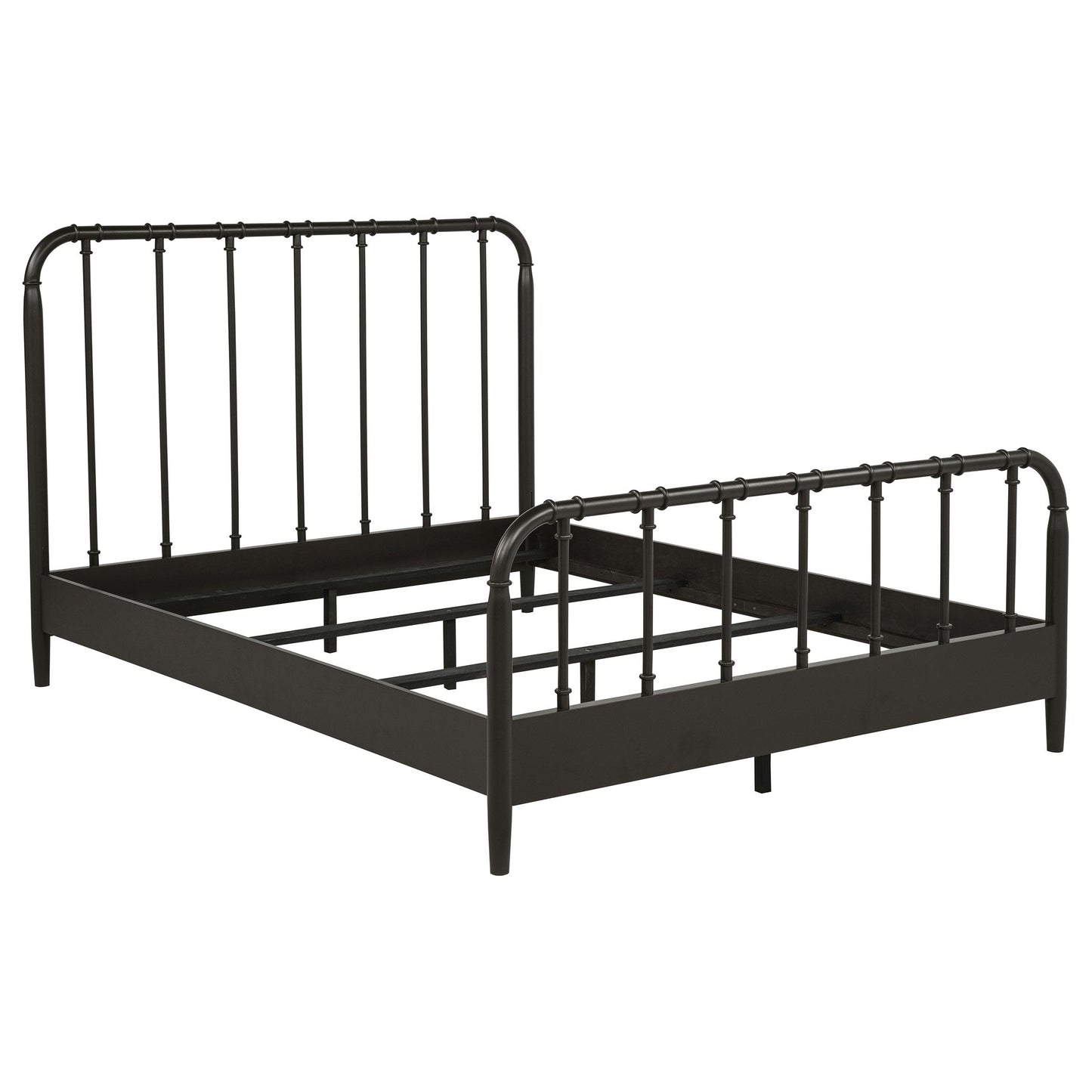  Coaster Furniture Rocco 310035Q All Wood Water Pipe Open Frame Queen Bed - Dark Bronze IMAGE 5