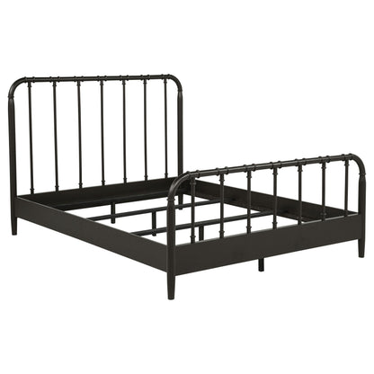  Coaster Furniture Rocco 310035Q All Wood Water Pipe Open Frame Queen Bed - Dark Bronze IMAGE 5