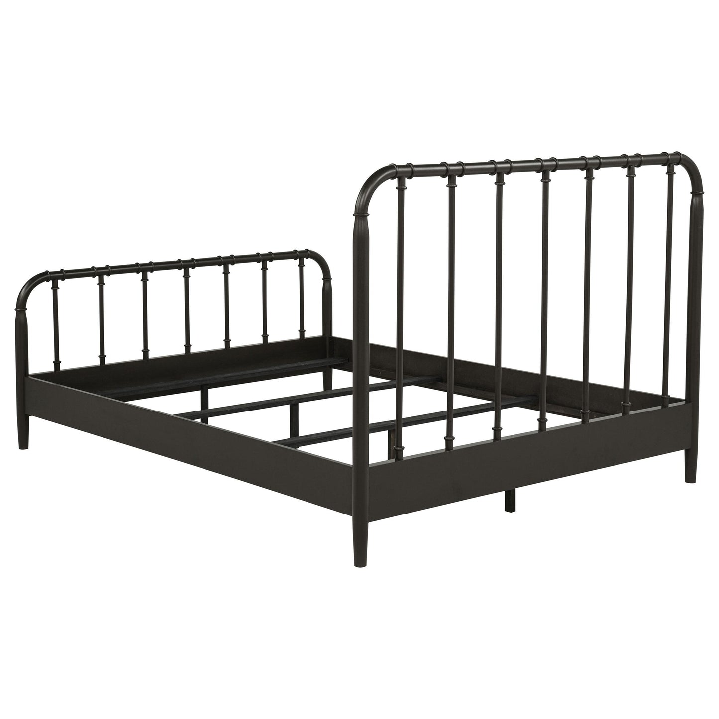  Coaster Furniture Rocco 310035Q All Wood Water Pipe Open Frame Queen Bed - Dark Bronze IMAGE 6