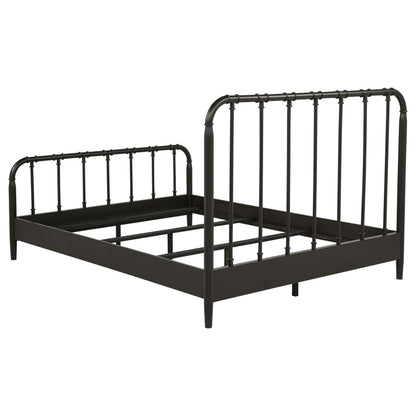  Coaster Furniture Rocco 310035Q All Wood Water Pipe Open Frame Queen Bed - Dark Bronze IMAGE 6