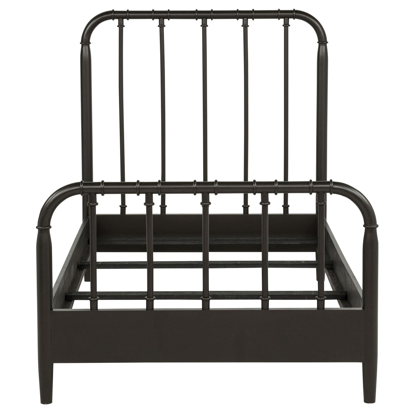  Coaster Furniture Rocco 310035T All Wood Water Pipe Open Frame Twin Bed - Dark Bronze IMAGE 3
