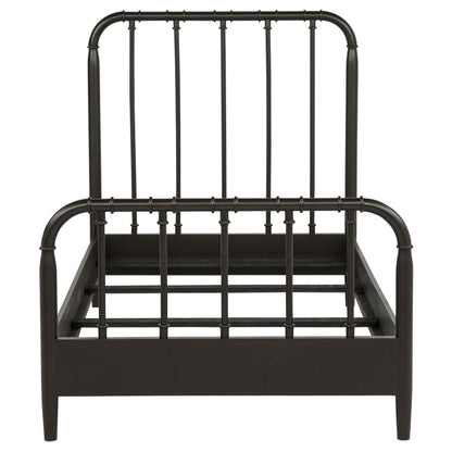  Coaster Furniture Rocco 310035T All Wood Water Pipe Open Frame Twin Bed - Dark Bronze IMAGE 3