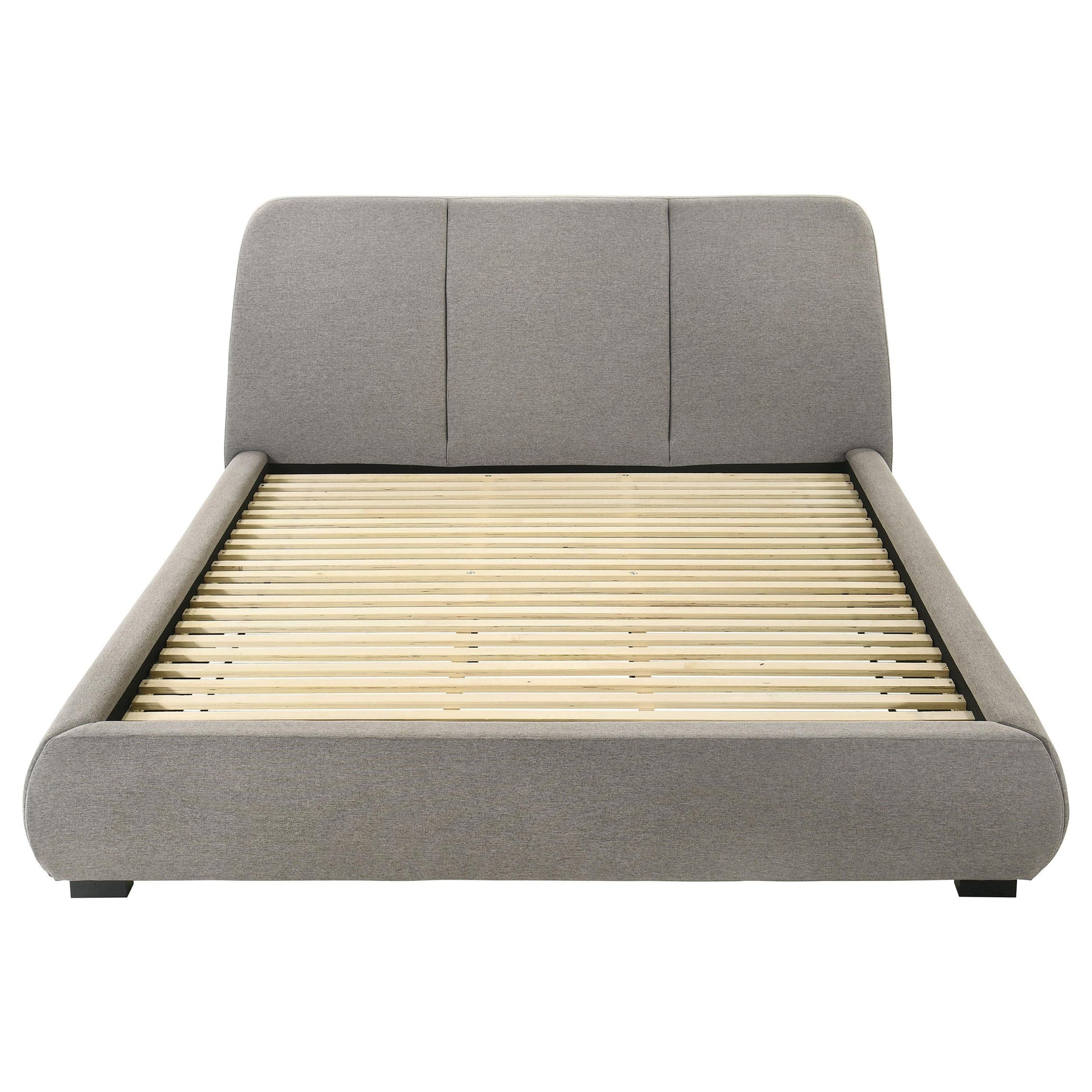  Coaster Furniture Mokena 310090KE 46-inch Upholstered Eastern King Platform Bed - Taupe IMAGE 6