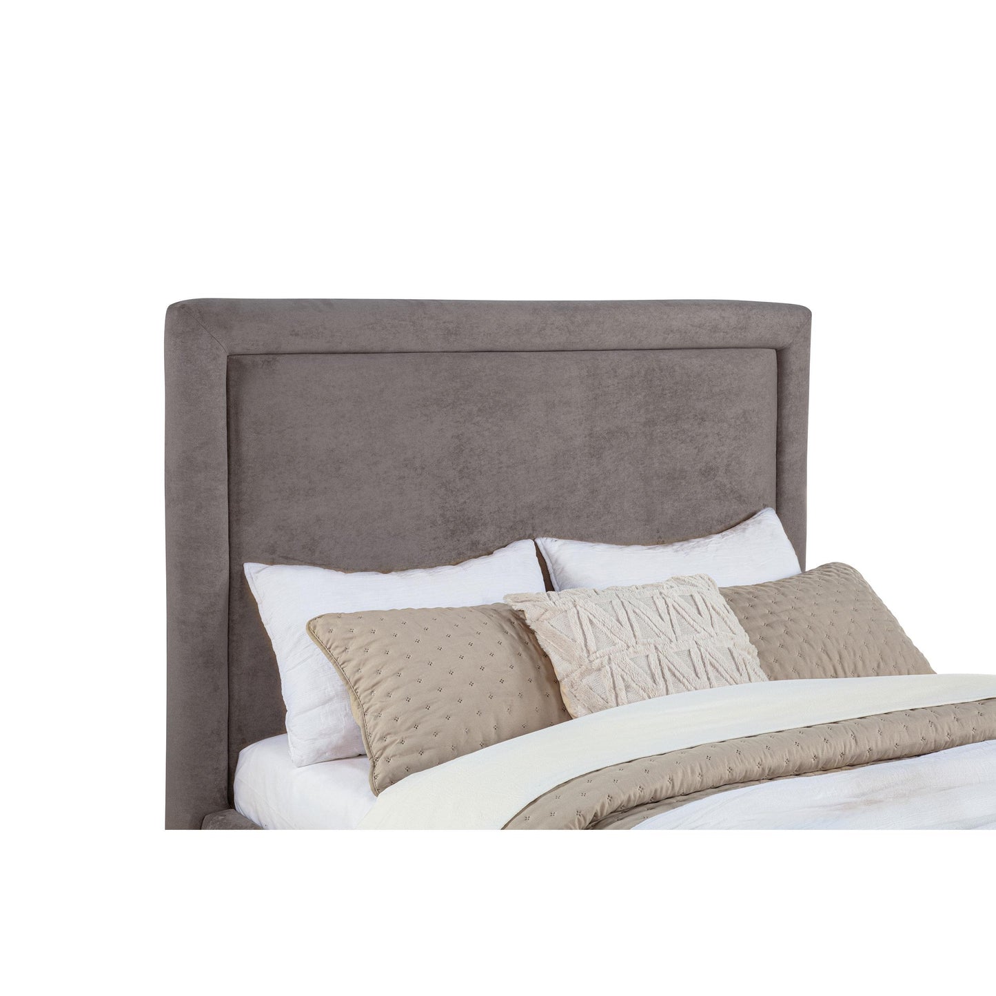  Coaster Furniture Lawson 315835MF 54-inch Upholstered Full Panel Platform Bed - Mushroom IMAGE 1