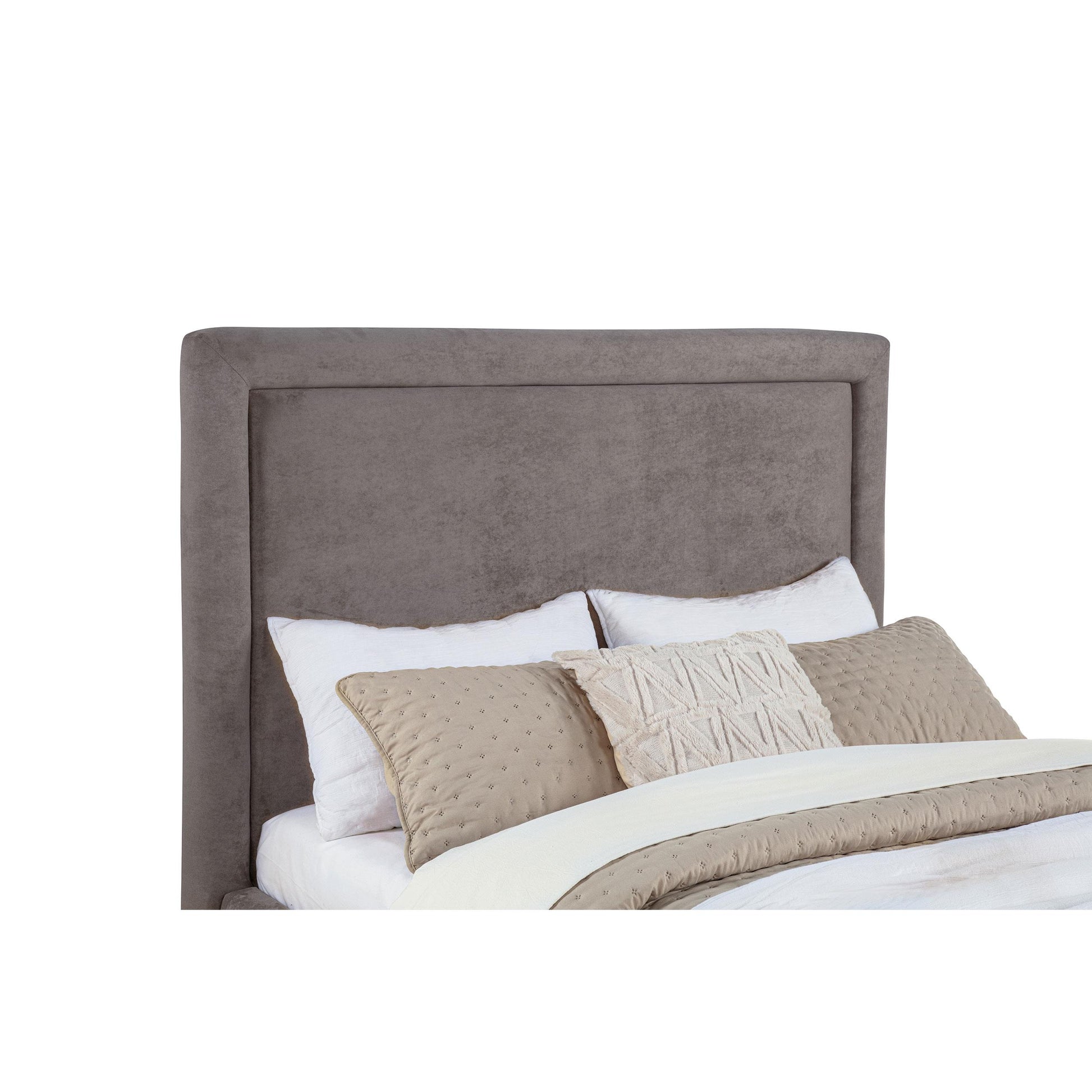 Coaster Furniture Lawson 315835MF 54-inch Upholstered Full Panel Platform Bed - Mushroom IMAGE 1