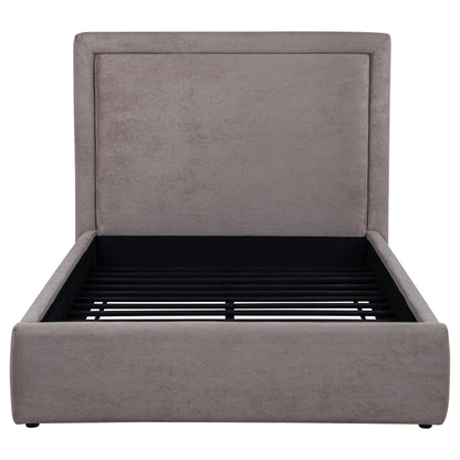  Coaster Furniture Lawson 315835MF 54-inch Upholstered Full Panel Platform Bed - Mushroom IMAGE 3