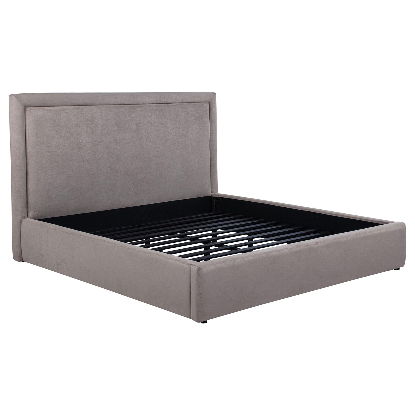 Coaster Furniture Lawson 315835MKE 54-inch Upholstered Eastern King Platform Bed - Mushroom IMAGE 2