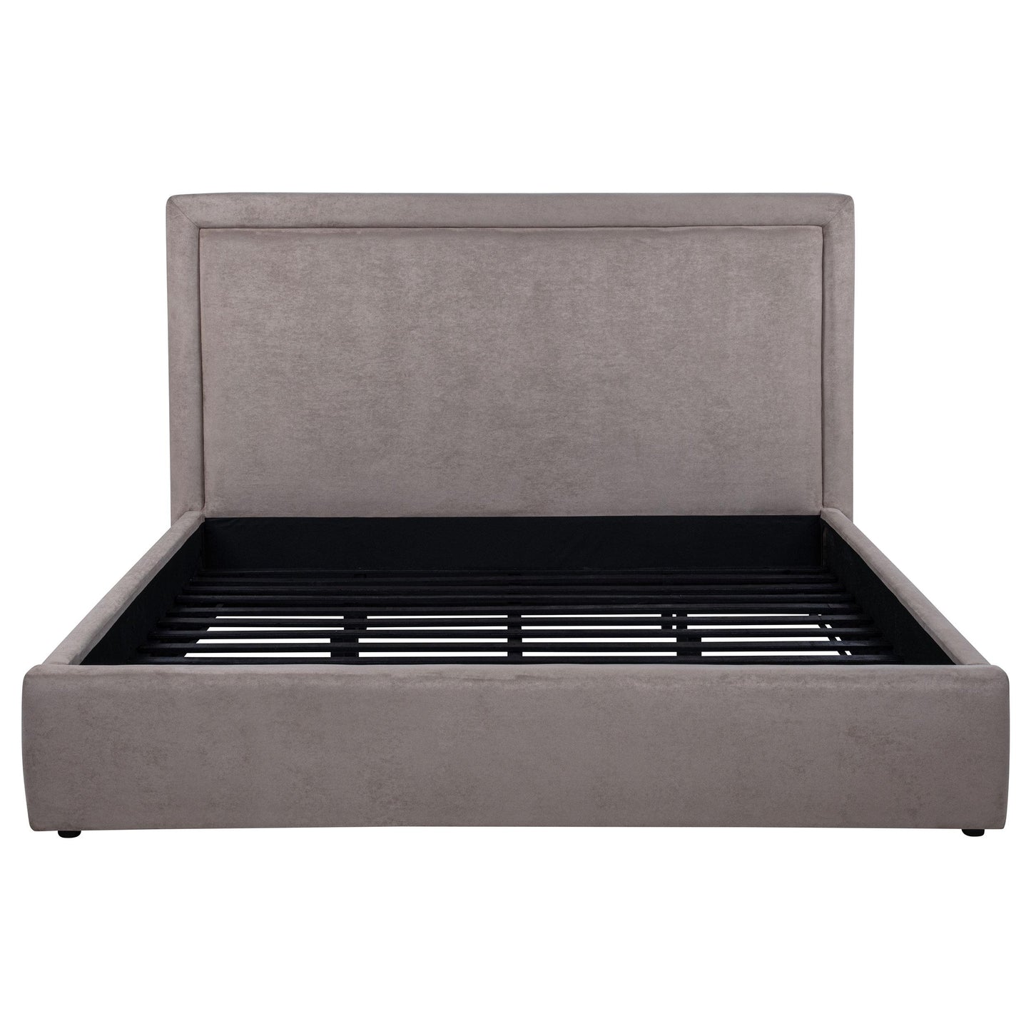  Coaster Furniture Lawson 315835MKE 54-inch Upholstered Eastern King Platform Bed - Mushroom IMAGE 3