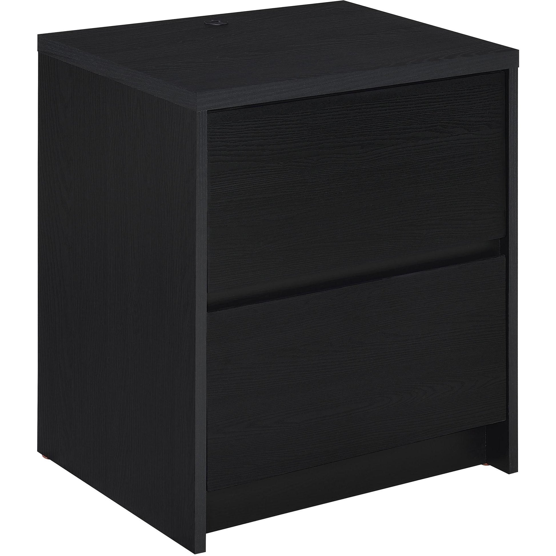  Coaster Furniture Westpark 315852 2-drawer Nightstand LED Lights and USB - Black IMAGE 1