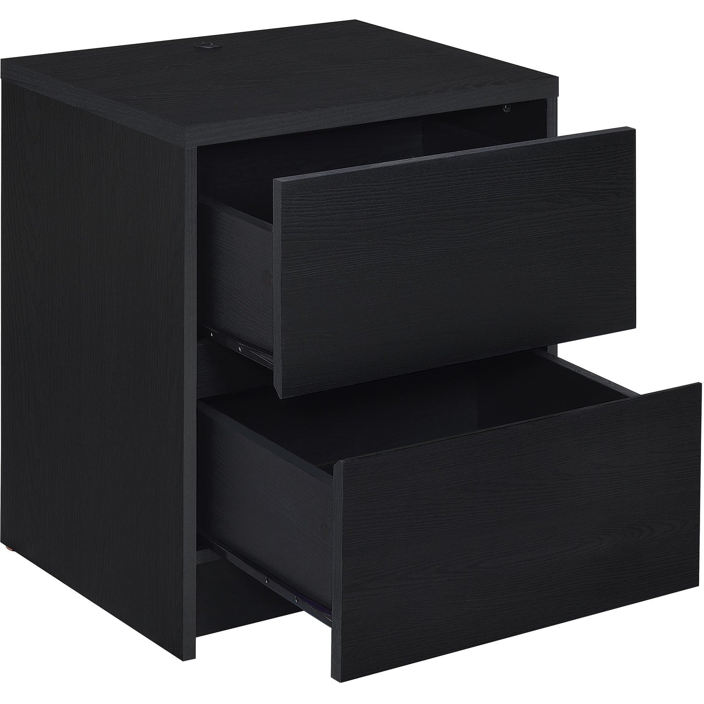  Coaster Furniture Westpark 315852 2-drawer Nightstand LED Lights and USB - Black IMAGE 4