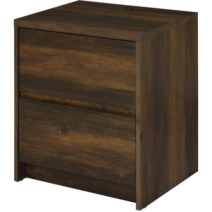 Coaster Furniture Westpark 315882 2-drawer Nightstand LED Lights and USB - Dark Pine IMAGE 6