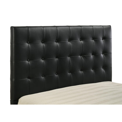  Coaster Furniture Medley 315911BLKKE Genuine Leather Eastern King Platform Bed - Black IMAGE 2