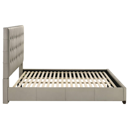  Coaster Furniture Medley 315911TANKE Genuine Leather Eastern King Platform Bed - Tan IMAGE 7