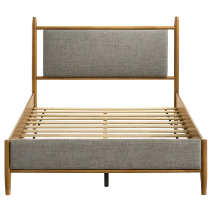  Coaster Furniture Mason 315914F 46-inch Full Panel Platform Bed - Grey/Light Brown IMAGE 2