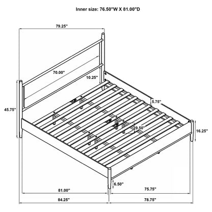  Coaster Furniture Mason 315914KE 46-inch Eastern King Panel Platform Bed - Light Brown IMAGE 9