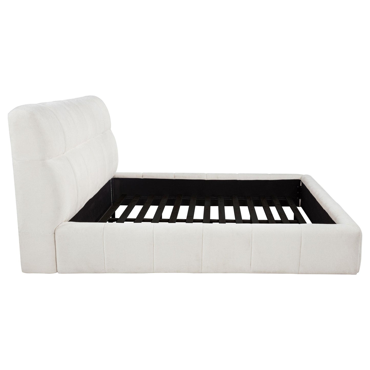  Coaster Furniture Nollet 315917CRMKE 48-inch Upholstered Eastern King Platform Bed - Cream IMAGE 7