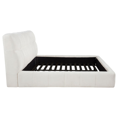  Coaster Furniture Nollet 315917CRMKE 48-inch Upholstered Eastern King Platform Bed - Cream IMAGE 7