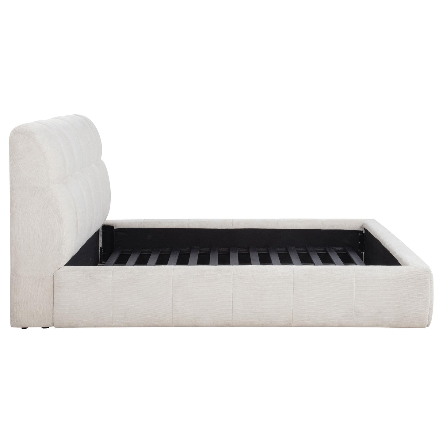  Coaster Furniture Nollet 315917CRMQ 48-inch Upholstered Queen Panel Platform Bed - Cream IMAGE 7