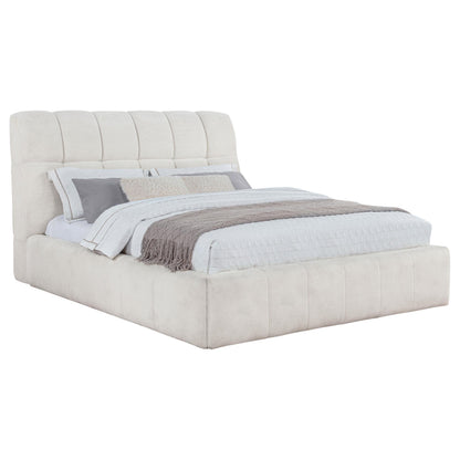  Coaster Furniture Nollet 315917CRMQ 48-inch Upholstered Queen Panel Platform Bed - Cream IMAGE 8