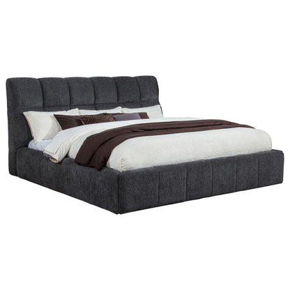  Coaster Furniture Nollet 315917GRYKE 48-inch Upholstered Eastern King Platform Bed - Grey IMAGE 2