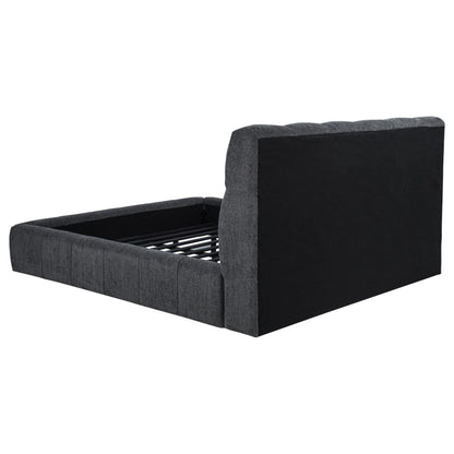  Coaster Furniture Nollet 315917GRYKE 48-inch Upholstered Eastern King Platform Bed - Grey IMAGE 5