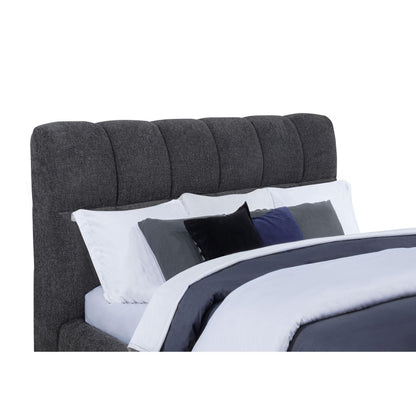  Coaster Furniture Nollet 315917GRYQ 48-inch Upholstered Queen Panel Platform Bed - Grey IMAGE 1