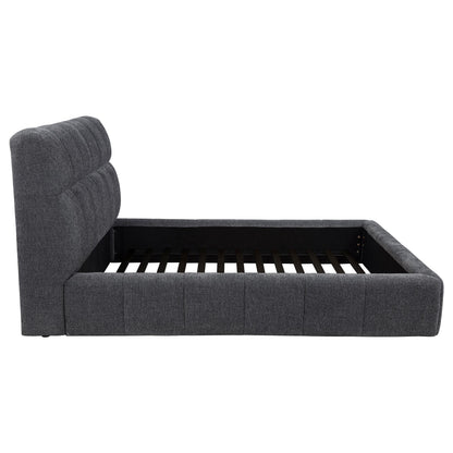  Coaster Furniture Nollet 315917GRYQ 48-inch Upholstered Queen Panel Platform Bed - Grey IMAGE 5