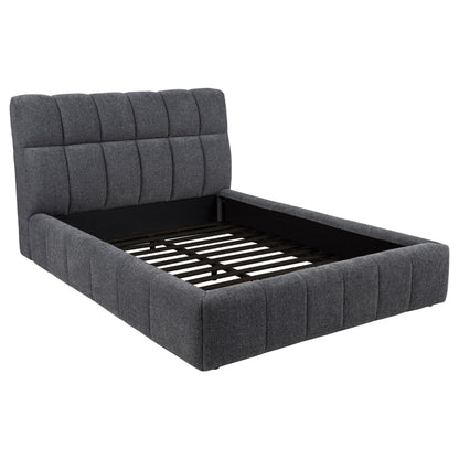 Coaster Furniture Nollet 315917GRYQ 48-inch Upholstered Queen Panel Platform Bed - Grey IMAGE 8
