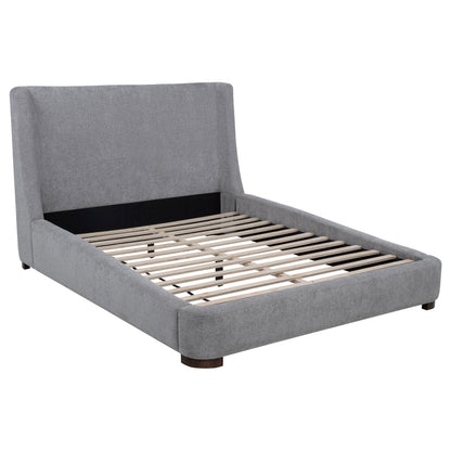  Coaster Furniture Rennes 315928KE Upholstered Eastern King Wingback Platform Bed - Grey IMAGE 9