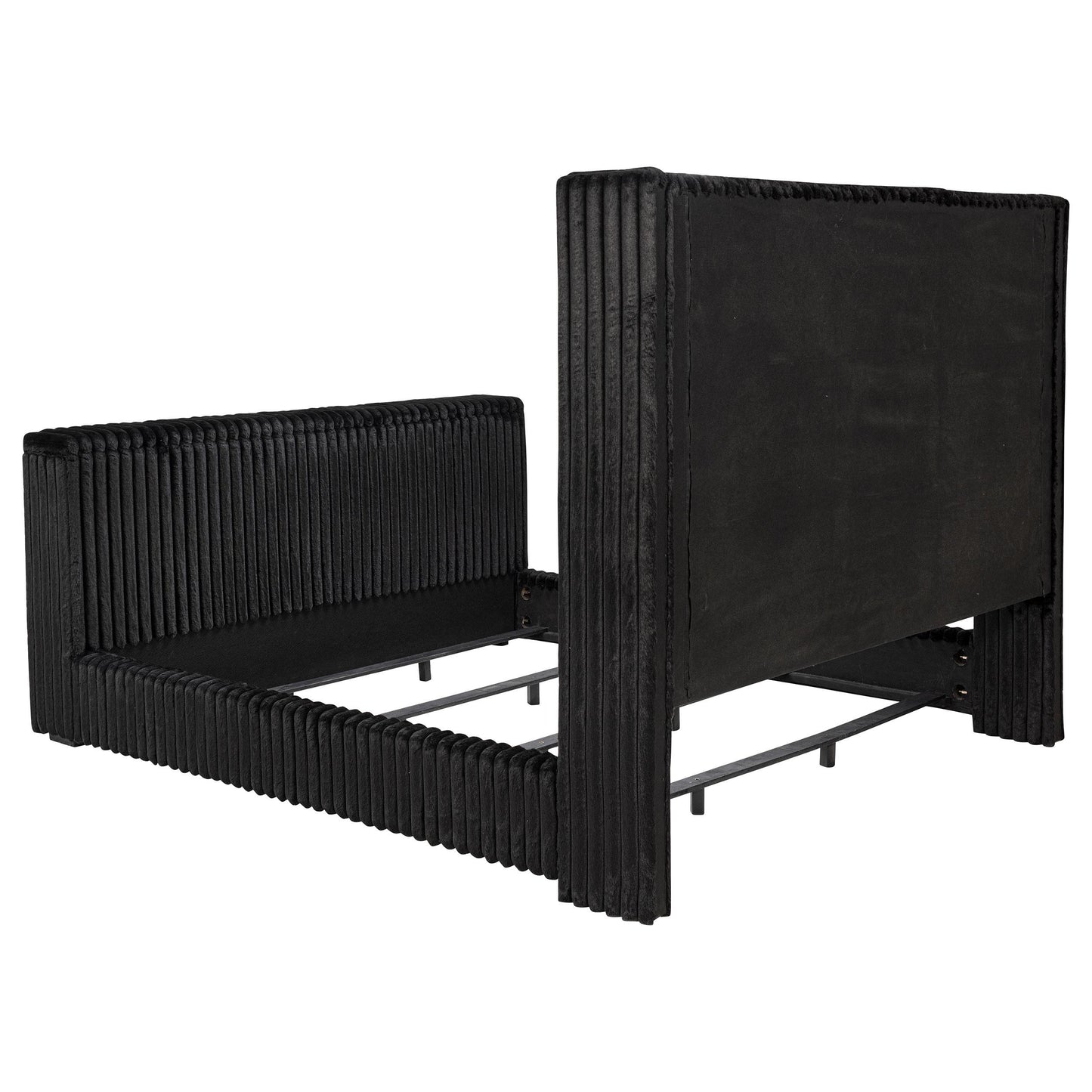  Coaster Furniture Centergrove 315945KE Upholstered Eastern King Wingback TV Bed - Black IMAGE 9