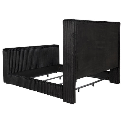  Coaster Furniture Centergrove 315945KE Upholstered Eastern King Wingback TV Bed - Black IMAGE 9