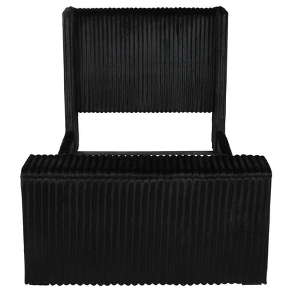  Coaster Furniture Centergrove 315945Q Upholstered Queen Wingback TV Bed - Black IMAGE 5
